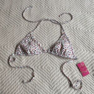 3/$18 NWT Sexy Strappy Floral Candies Bikini Top